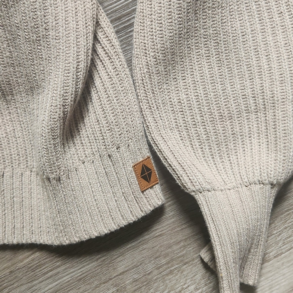 Kyte Baby Chunky Cardigan Sweater - Almond - Picture 2 of 3